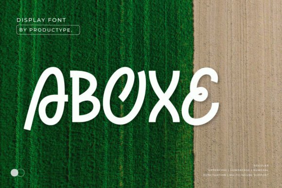 Aboxe: A Cheerful Display Font for Handmade Summer Designs