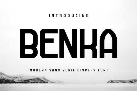 Benka Modern Sans Display Font for Crafters