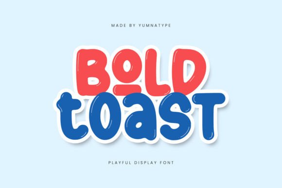 Bold Toast: A Playful Display Font for Lively Brand Identities