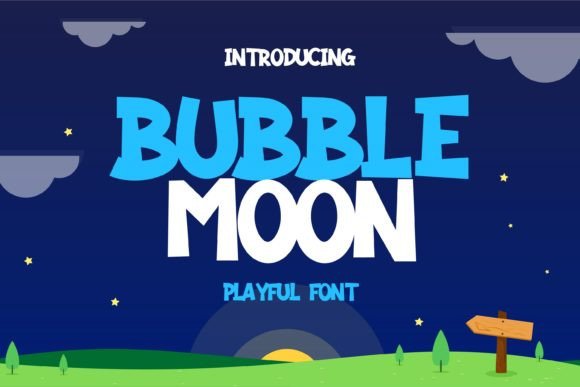 Bubble Moon: A Playful Display Font That Cuts Through the Feed
