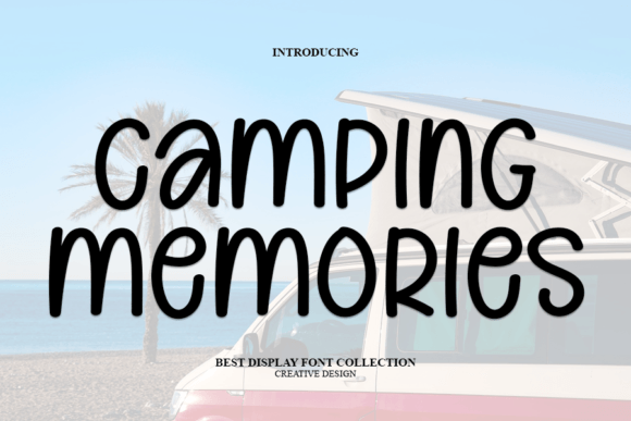 Camping Memories: A Modern Display Font for Digital Design