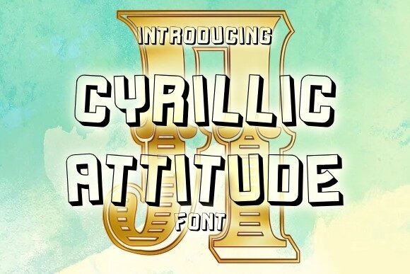 Cyrillic Attitude: A 3D Typeface for High-Impact Visuals