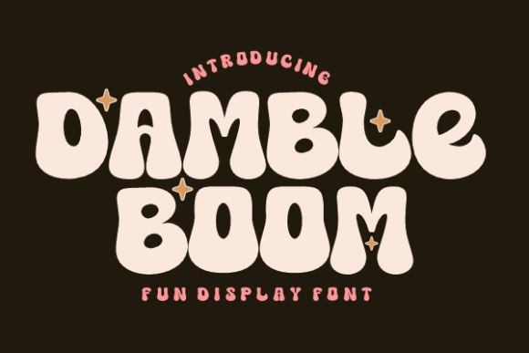 Damble Boom: A Bold, Retro Display Font for Handmade Creators