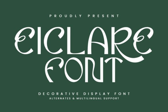 Eiclare: A Playful Display Font for Distinctive Web Design