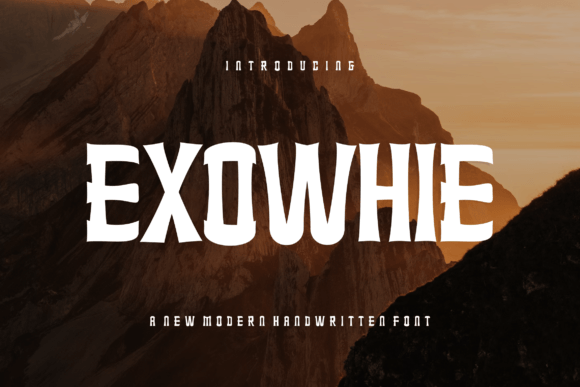Exowhie: A Bold, Modern Display Font That Elevates Your Brand