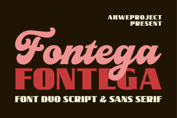 Fontega Duo: A Luxurious Script + Serif Font Pair for Real Branding