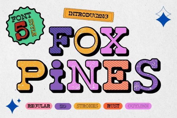 Fox Pines: A Playful Display Font That Makes Your Brand Instantly Memorable