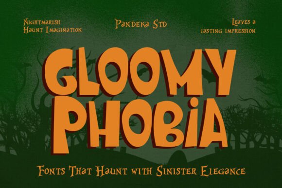 Gloomy Phobia: A Thoughtful Display Font for Editorial Mood