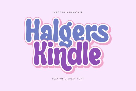 Halgers Kindle: A Playful Display Font for Editorial Charm