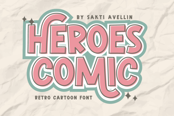 Heroes Comic: A Display Font That Brings Joy to Real Business Branding