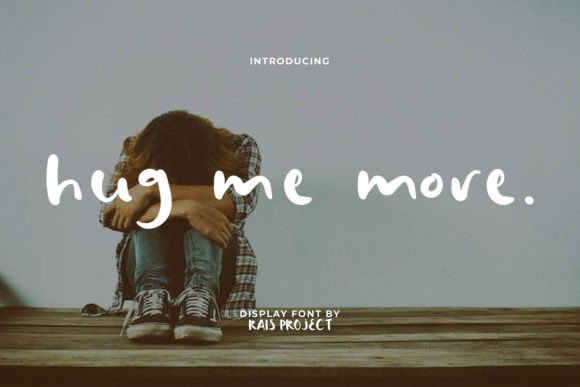 Hug Me More: A Playful Display Font for Handmade Creators