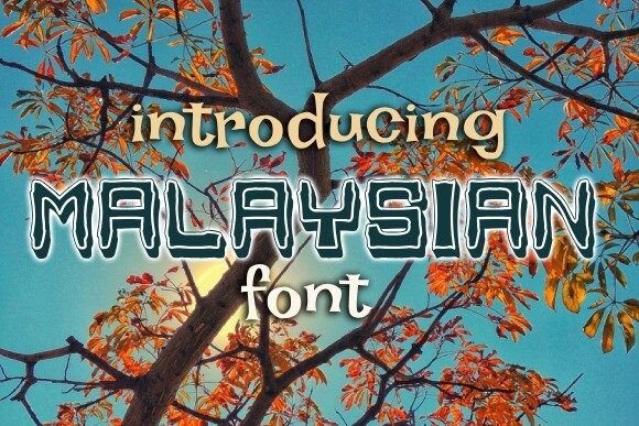 Malaysian: A Decorative Font That Brings Web Headlines to Life