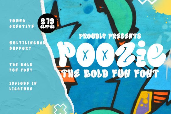 Poozie: A Bold Display Font for Scroll-Stopping Marketing