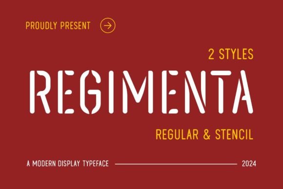 Regimenta: A Minimalist Display Font for Editorial Clarity