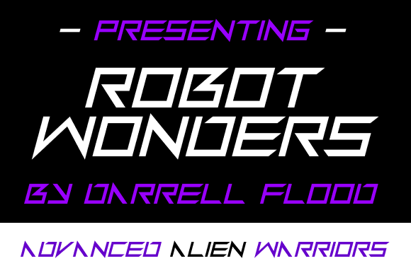 Robot Wonders: A Display Font That Cuts Through the Feed
