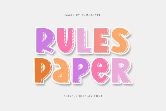 Rules Paper: A Bold Display Font That Grabs Attention—Not Just in Mockups