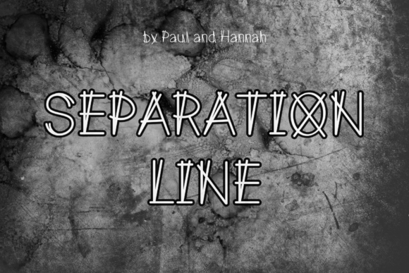 Separation Line: A Display Font That Cuts Through the Ordinary
