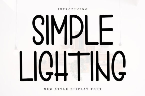 Simple Lighting: A Festive Display Font for Web Designers