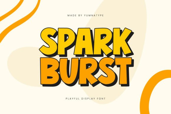 Spark Burst: A Playful Display Font for Bold Digital Headlines