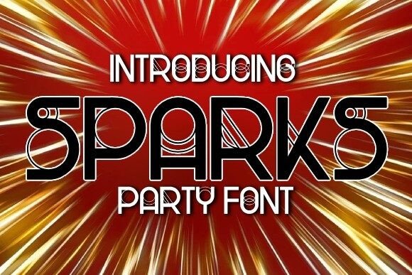 Sparks Font: A Retro Display Typeface for Handmade Brands
