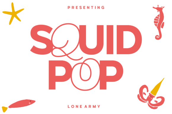 Squid Pop: A Quirky Display Font for Playful Editorial Design