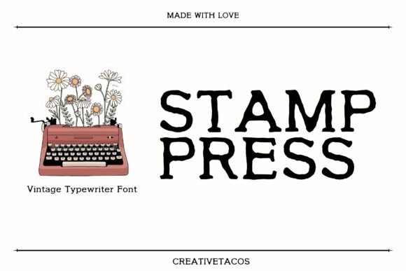 Stamp Press: A Vintage Display Font with Editorial Warmth