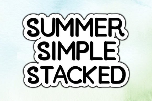 Summer Simple Stacked: A Playful Display Font That Actually Works