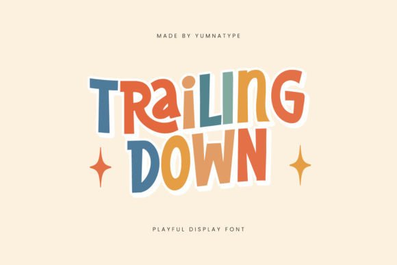 Trailing Down: A Playful Display Font for Handmade Charm