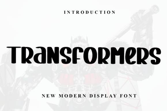 Transformers: A Festive Display Typeface for Digital Branding