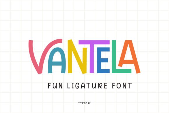 Vantela: A Playful Display Font for Editorial Charm
