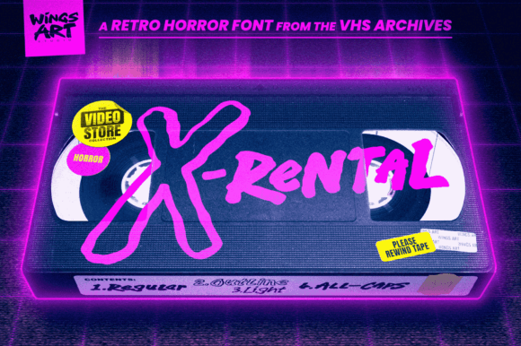 X-rental: A Display Font That Builds Nostalgic Brand Trust