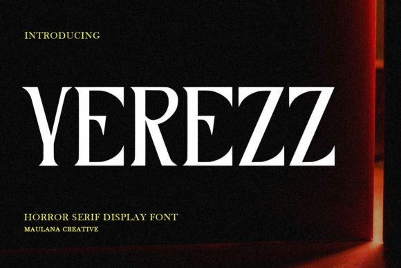 Yerezz: A Stylish Serif Font for Makers and Shop Owners